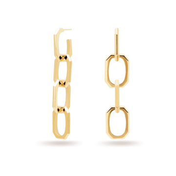 Σκουλαρίκια Paola Signature Chain Ασήμι 925 Επιχρυσωμένα PDPAOLA  AR01-468-U